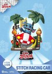 Beast Kingdom Disney Lilo and Stitch D Stage PVC Stitch Racing Car Diorama